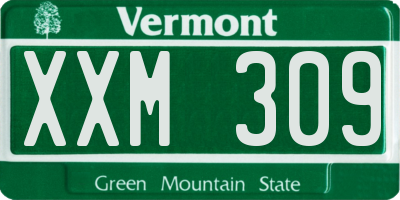 VT license plate XXM309