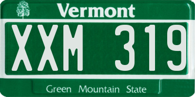 VT license plate XXM319