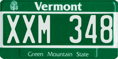 VT license plate XXM348