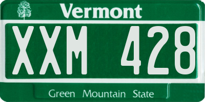 VT license plate XXM428