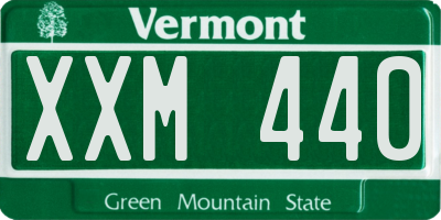 VT license plate XXM440