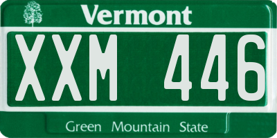VT license plate XXM446