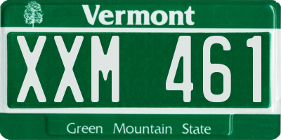 VT license plate XXM461