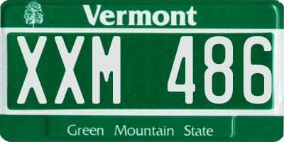 VT license plate XXM486