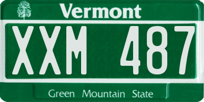 VT license plate XXM487