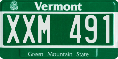 VT license plate XXM491