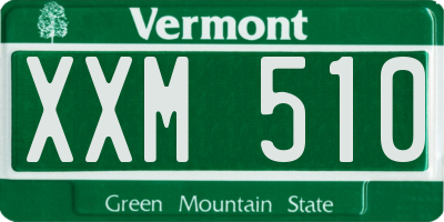 VT license plate XXM510