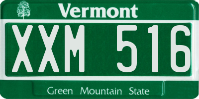 VT license plate XXM516