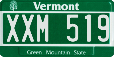 VT license plate XXM519