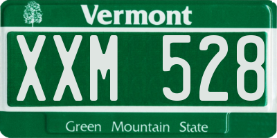 VT license plate XXM528