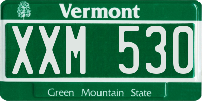 VT license plate XXM530