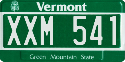 VT license plate XXM541