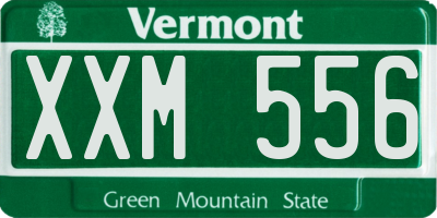 VT license plate XXM556