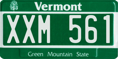 VT license plate XXM561