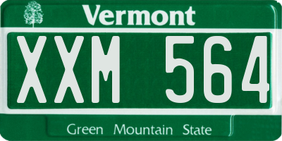 VT license plate XXM564