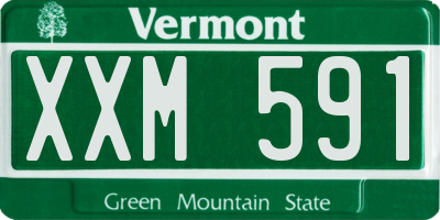 VT license plate XXM591