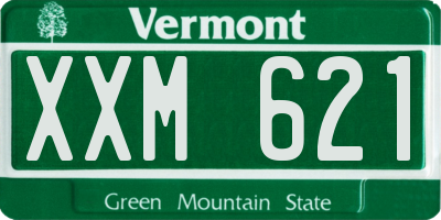 VT license plate XXM621