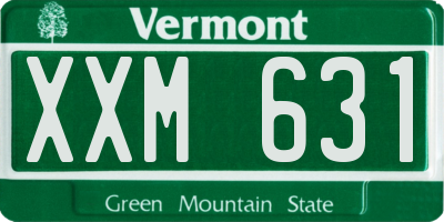 VT license plate XXM631