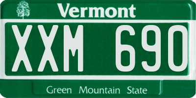 VT license plate XXM690