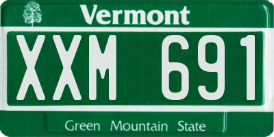 VT license plate XXM691