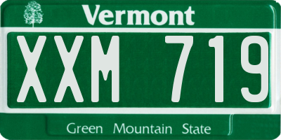 VT license plate XXM719