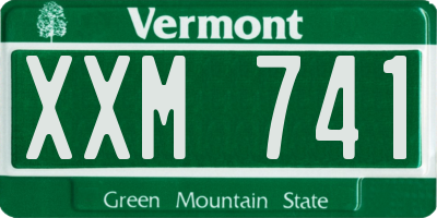 VT license plate XXM741