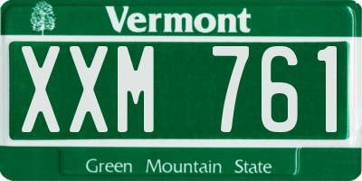 VT license plate XXM761