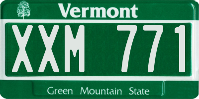 VT license plate XXM771