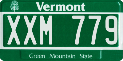 VT license plate XXM779