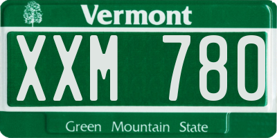 VT license plate XXM780