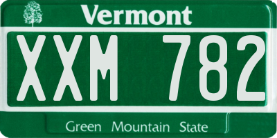 VT license plate XXM782