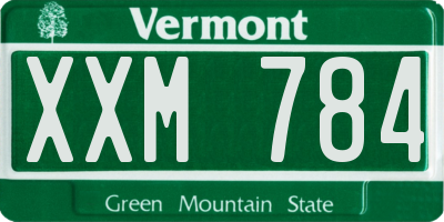 VT license plate XXM784