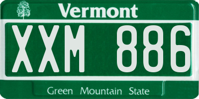 VT license plate XXM886