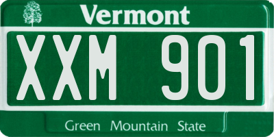 VT license plate XXM901