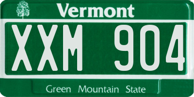 VT license plate XXM904