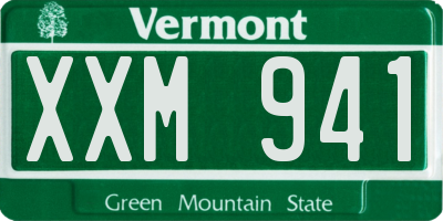 VT license plate XXM941
