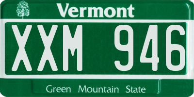 VT license plate XXM946