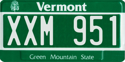 VT license plate XXM951