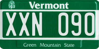 VT license plate XXN090