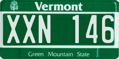 VT license plate XXN146