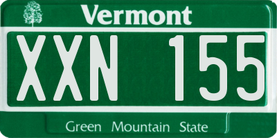 VT license plate XXN155