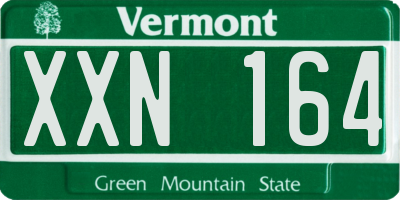 VT license plate XXN164