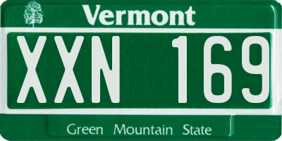 VT license plate XXN169