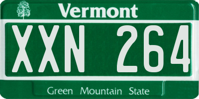 VT license plate XXN264