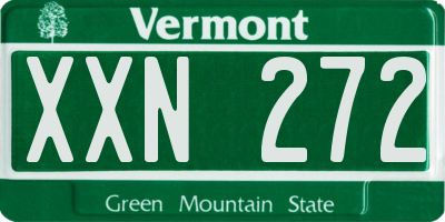 VT license plate XXN272