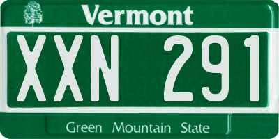 VT license plate XXN291