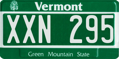 VT license plate XXN295