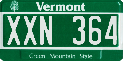 VT license plate XXN364