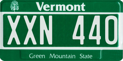 VT license plate XXN440
