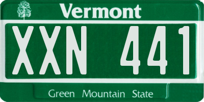 VT license plate XXN441